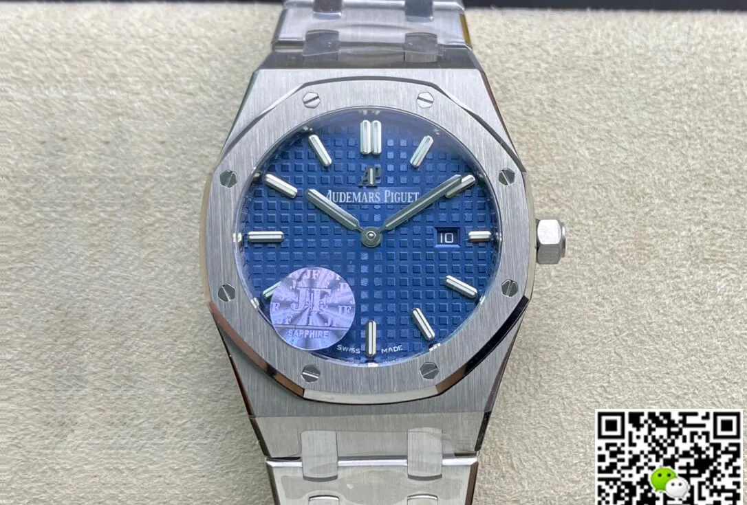 Audemars Piguet Royal Oak 67650ST.OO.1261ST.01 JF Factory 1:1 Best Edition Replica Watch Blue Dial Swiss Quartz